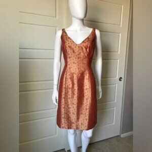 Tahari 100% Silk Brocade Dress Size 8